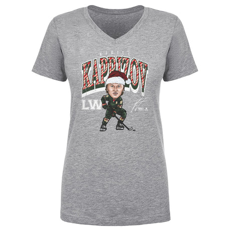 Kirill Kaprizov Women's V-Neck T-Shirt | 500 LEVEL