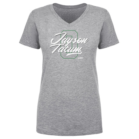 Jayson Tatum Women's V-Neck T-Shirt | 500 LEVEL