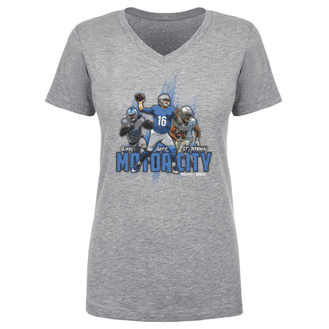 Detroit Women's V-Neck T-Shirt | 500 LEVEL