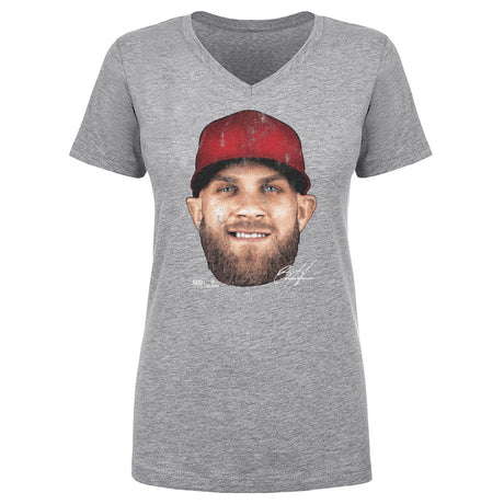 Bryce Harper Women's V-Neck T-Shirt | 500 LEVEL