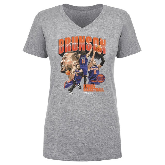 Jalen Brunson Women's V-Neck T-Shirt | 500 LEVEL