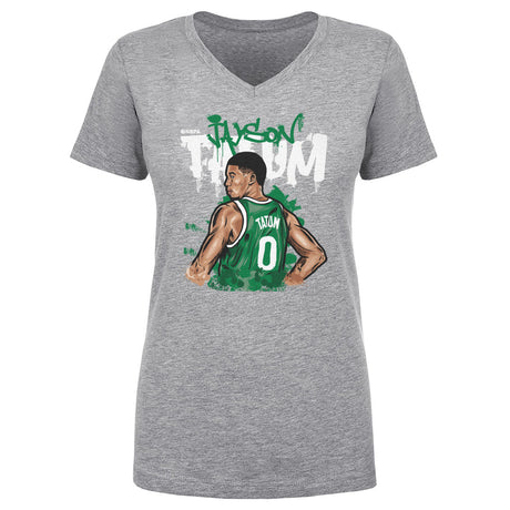 Jayson Tatum Women's V-Neck T-Shirt | 500 LEVEL