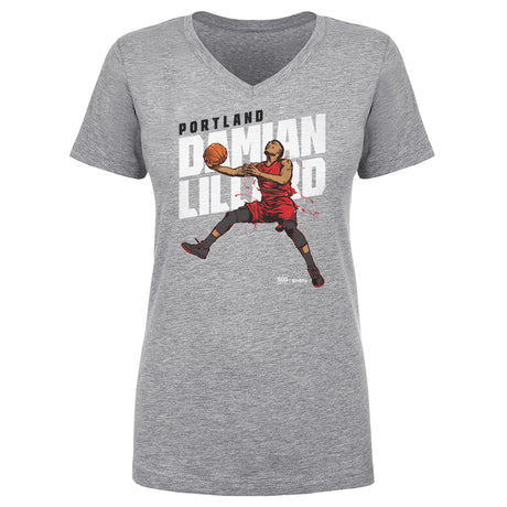 Damian Lillard Women's V-Neck T-Shirt | 500 LEVEL
