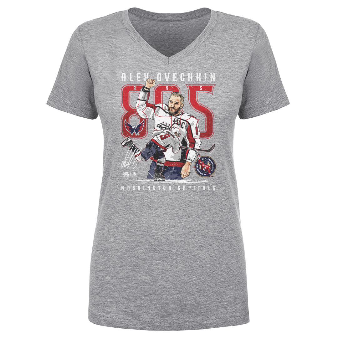 Alex Ovechkin Women's V-Neck T-Shirt | 500 LEVEL