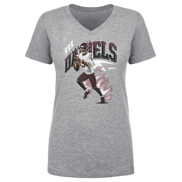 Jayden Daniels Women's V-Neck T-Shirt | 500 LEVEL
