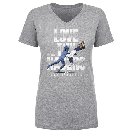 Malik Nabers Women's V-Neck T-Shirt | 500 LEVEL