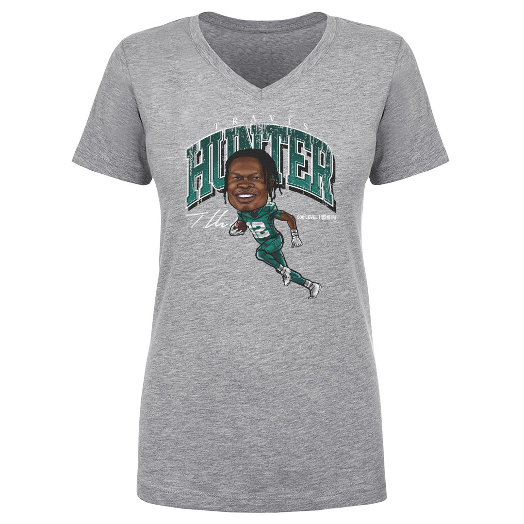 Travis Hunter Women's V-Neck T-Shirt | 500 LEVEL