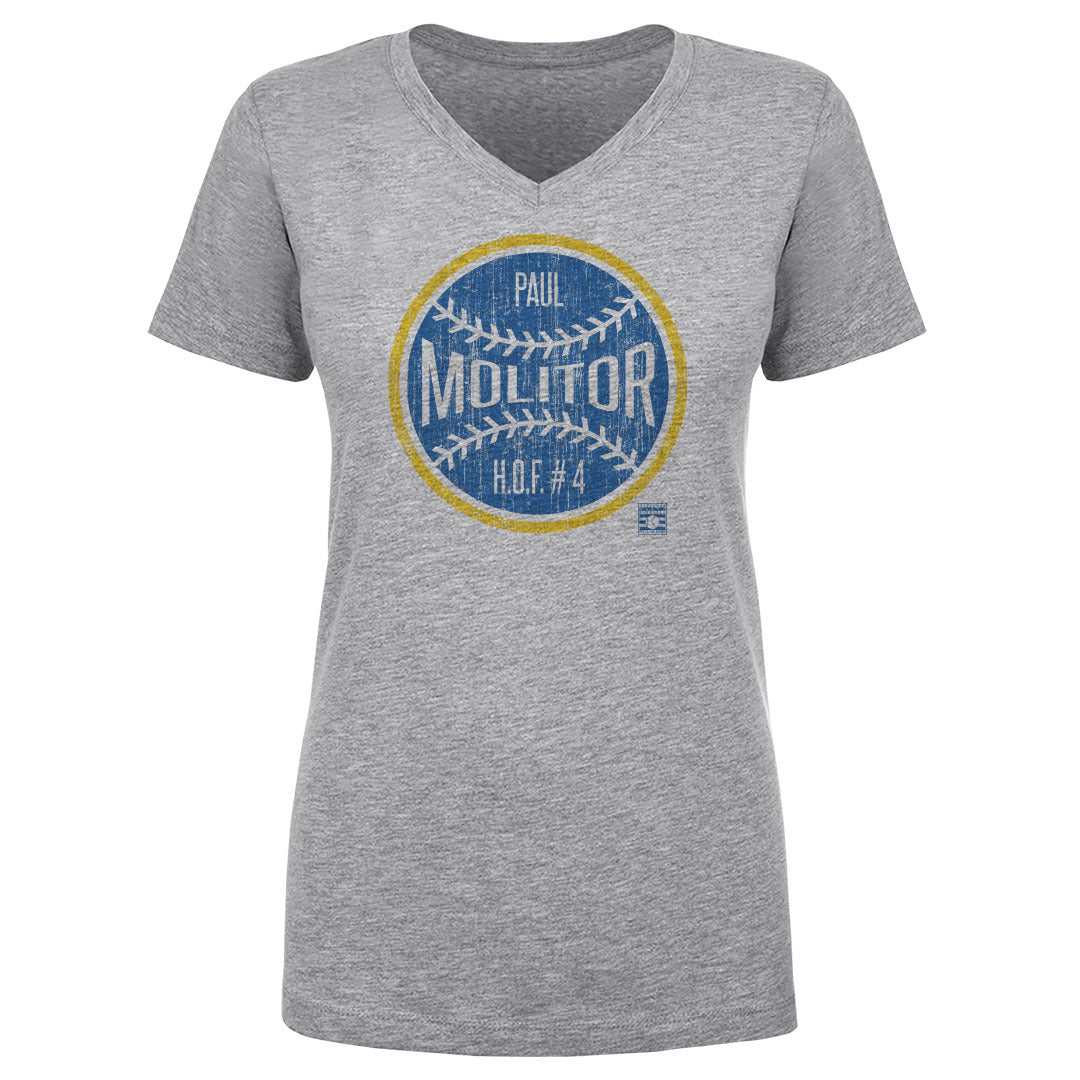 Paul Molitor Women's V-Neck T-Shirt | 500 LEVEL