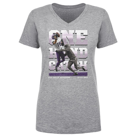 Justin Jefferson Women's V-Neck T-Shirt | 500 LEVEL