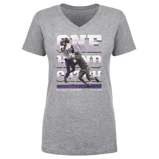 Justin Jefferson Women's V-Neck T-Shirt | 500 LEVEL