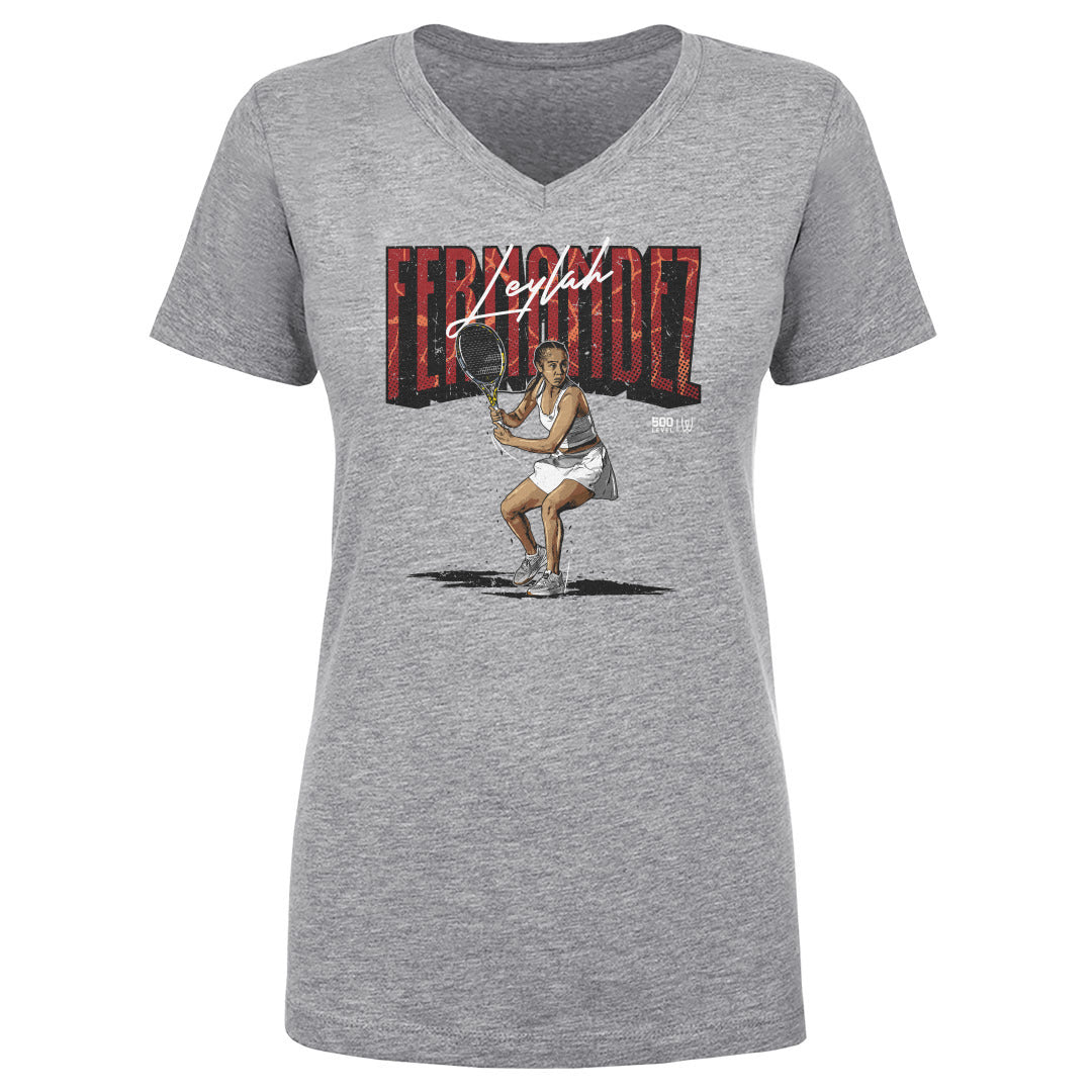 Leylah Fernandez Women's V-Neck T-Shirt | 500 LEVEL