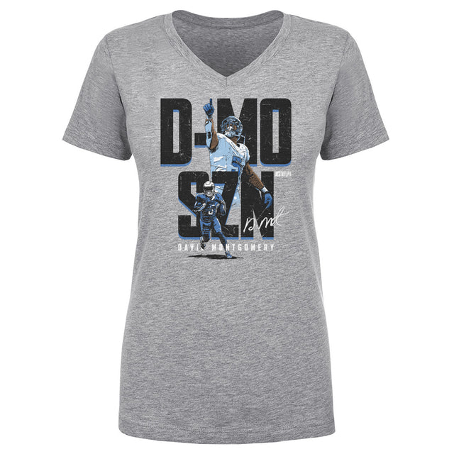 David Montgomery Women's V-Neck T-Shirt | 500 LEVEL