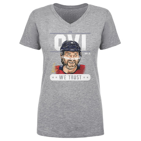 Alex Ovechkin Women's V-Neck T-Shirt | 500 LEVEL