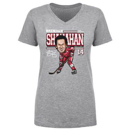 Brendan Shanahan Women's V-Neck T-Shirt | 500 LEVEL