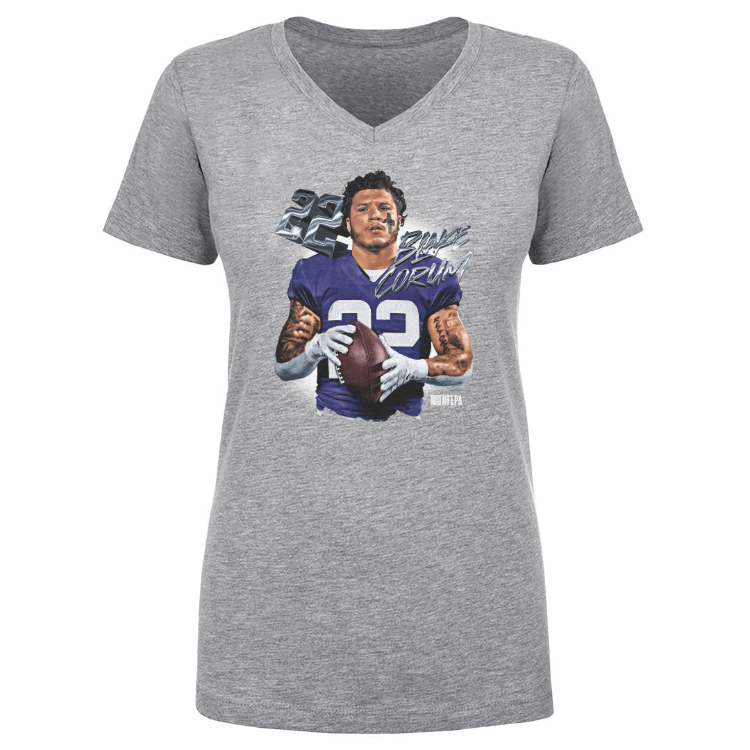 Blake Corum Women's V-Neck T-Shirt | 500 LEVEL