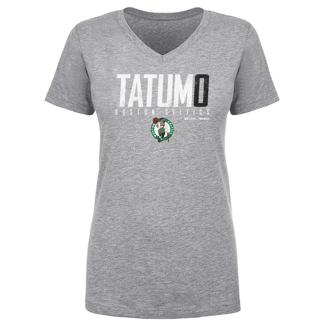 Jayson Tatum Women's V-Neck T-Shirt | 500 LEVEL