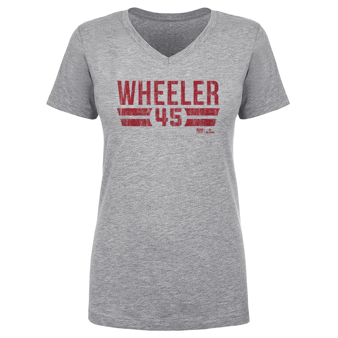 Zack Wheeler Women's V-Neck T-Shirt | 500 LEVEL