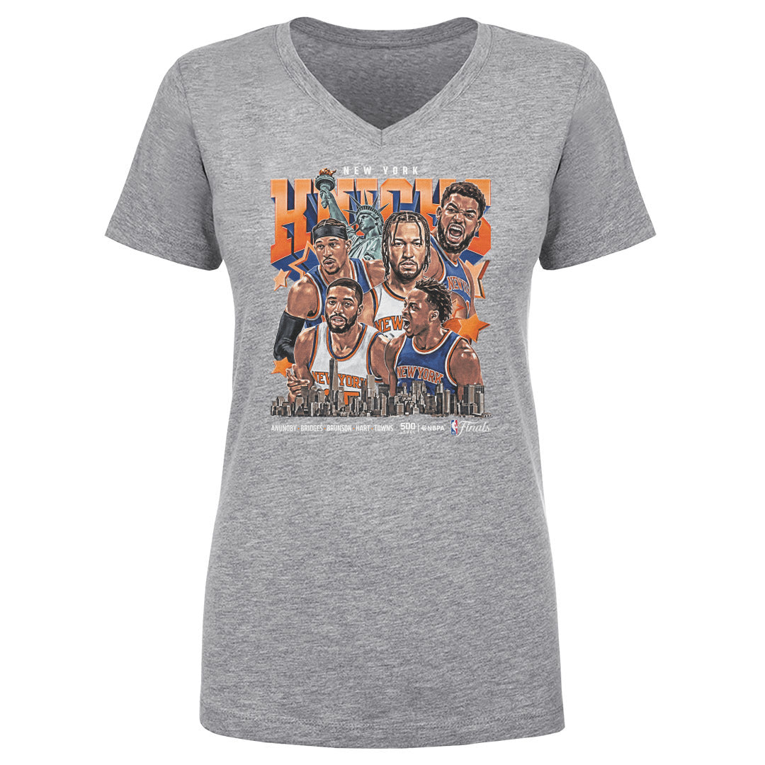 New York Knicks Women's V-Neck T-Shirt | 500 LEVEL