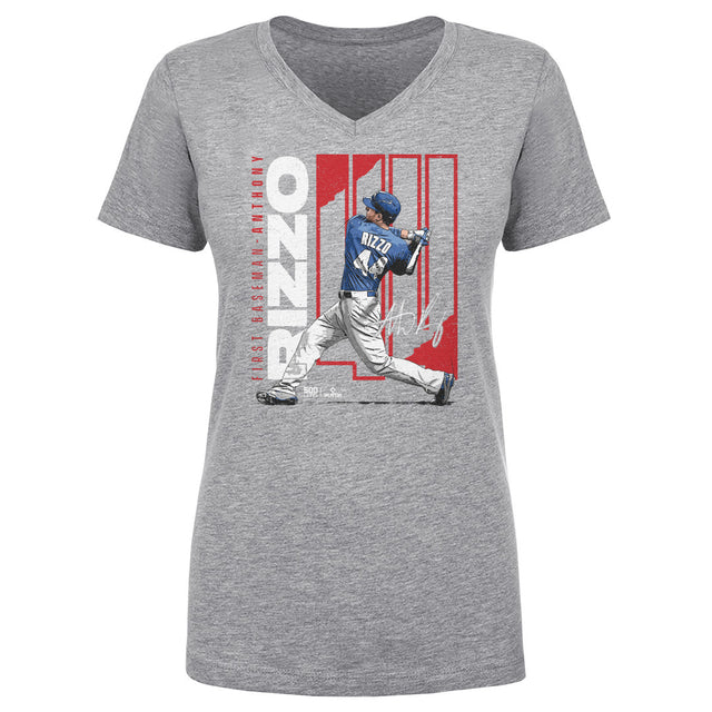 Anthony Rizzo Women's V-Neck T-Shirt | 500 LEVEL