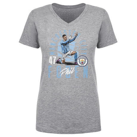 Phil Foden Women's V-Neck T-Shirt | 500 LEVEL