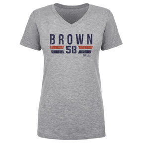 Hunter Brown Women's V-Neck T-Shirt | 500 LEVEL