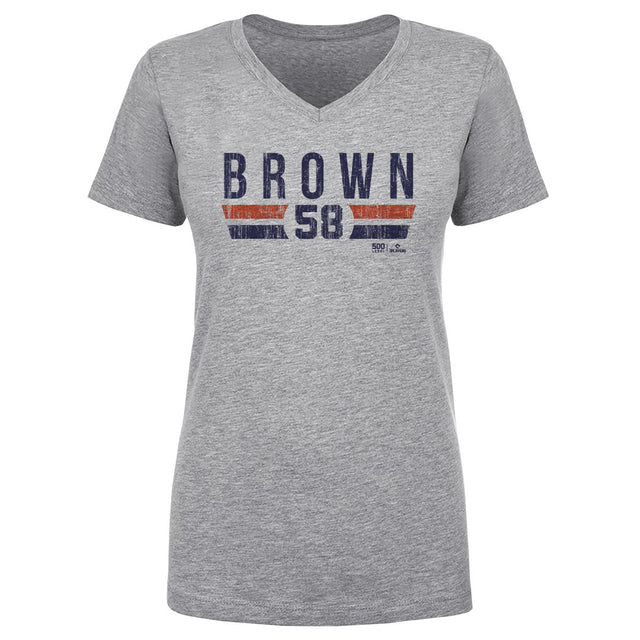 Hunter Brown Women's V-Neck T-Shirt | 500 LEVEL
