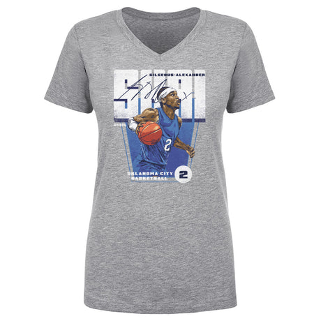 Shai Gilgeous-Alexander Women's V-Neck T-Shirt | 500 LEVEL