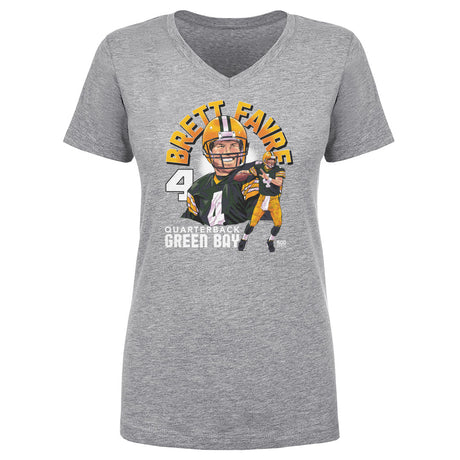 Brett Favre Women's V-Neck T-Shirt | 500 LEVEL