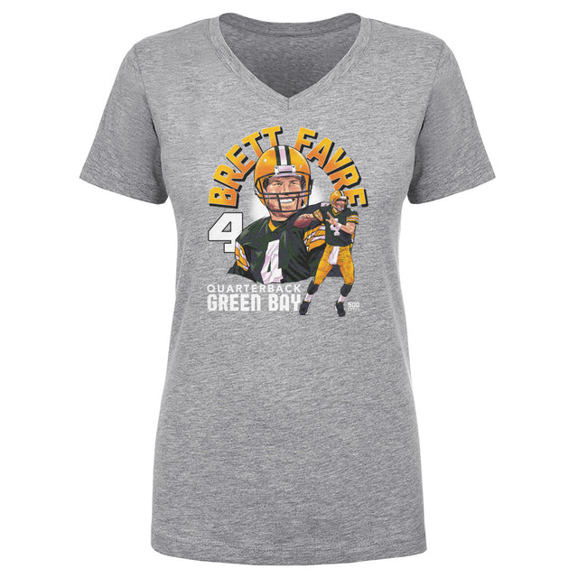 Brett Favre Women's V-Neck T-Shirt | 500 LEVEL