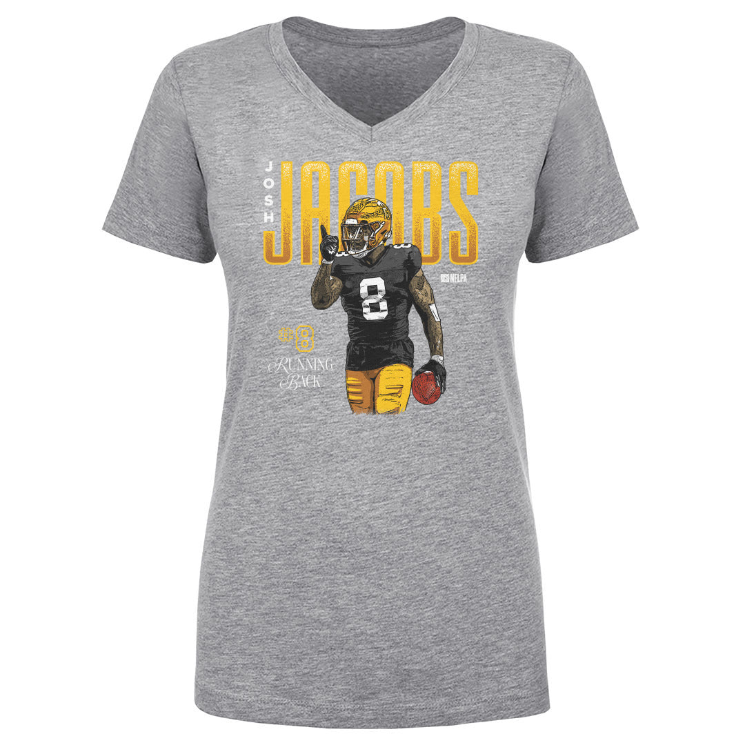 Josh Jacobs Women's V-Neck T-Shirt | 500 LEVEL