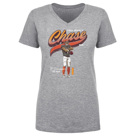 Ja'Marr Chase Women's V-Neck T-Shirt | 500 LEVEL