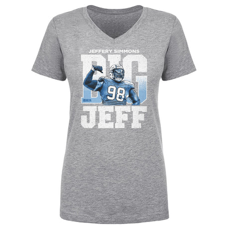 Jeffery Simmons Women's V-Neck T-Shirt | 500 LEVEL
