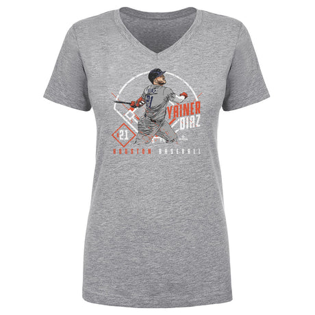 Yainer Diaz Women's V-Neck T-Shirt | 500 LEVEL