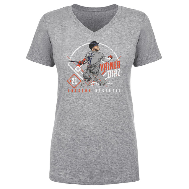 Yainer Diaz Women's V-Neck T-Shirt | 500 LEVEL