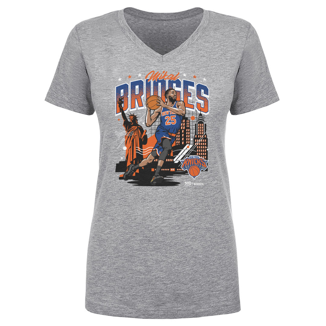 Mikal Bridges Women's V-Neck T-Shirt | 500 LEVEL