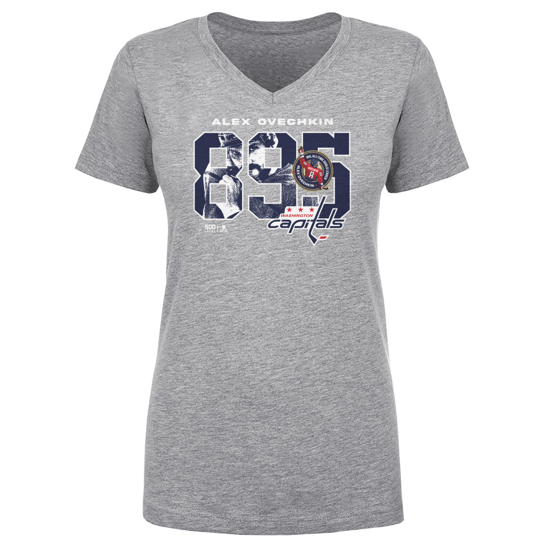 Alex Ovechkin Women's V-Neck T-Shirt | 500 LEVEL