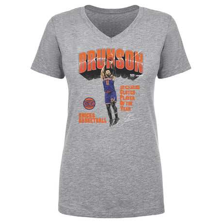 Jalen Brunson Women's V-Neck T-Shirt | 500 LEVEL