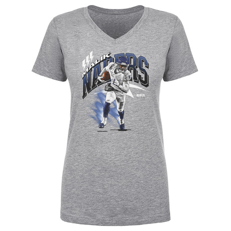Malik Nabers Women's V-Neck T-Shirt | 500 LEVEL