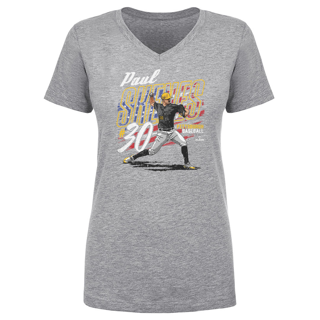 Paul Skenes Women's V-Neck T-Shirt | 500 LEVEL