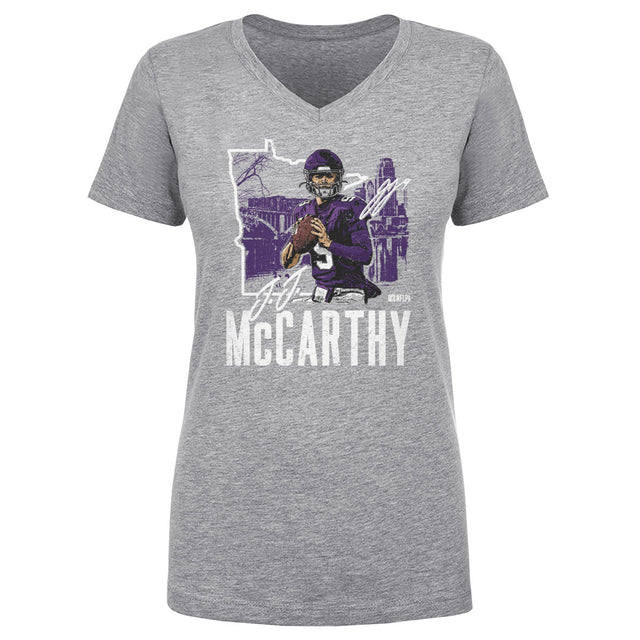 J.J. McCarthy Women's V-Neck T-Shirt | 500 LEVEL