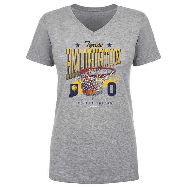 Tyrese Haliburton Women's V-Neck T-Shirt | 500 LEVEL
