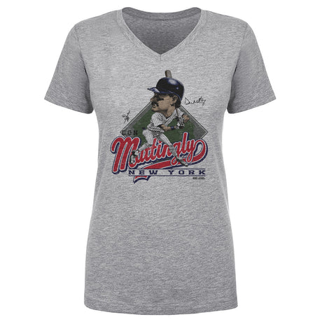 Don Mattingly Women's V-Neck T-Shirt | 500 LEVEL