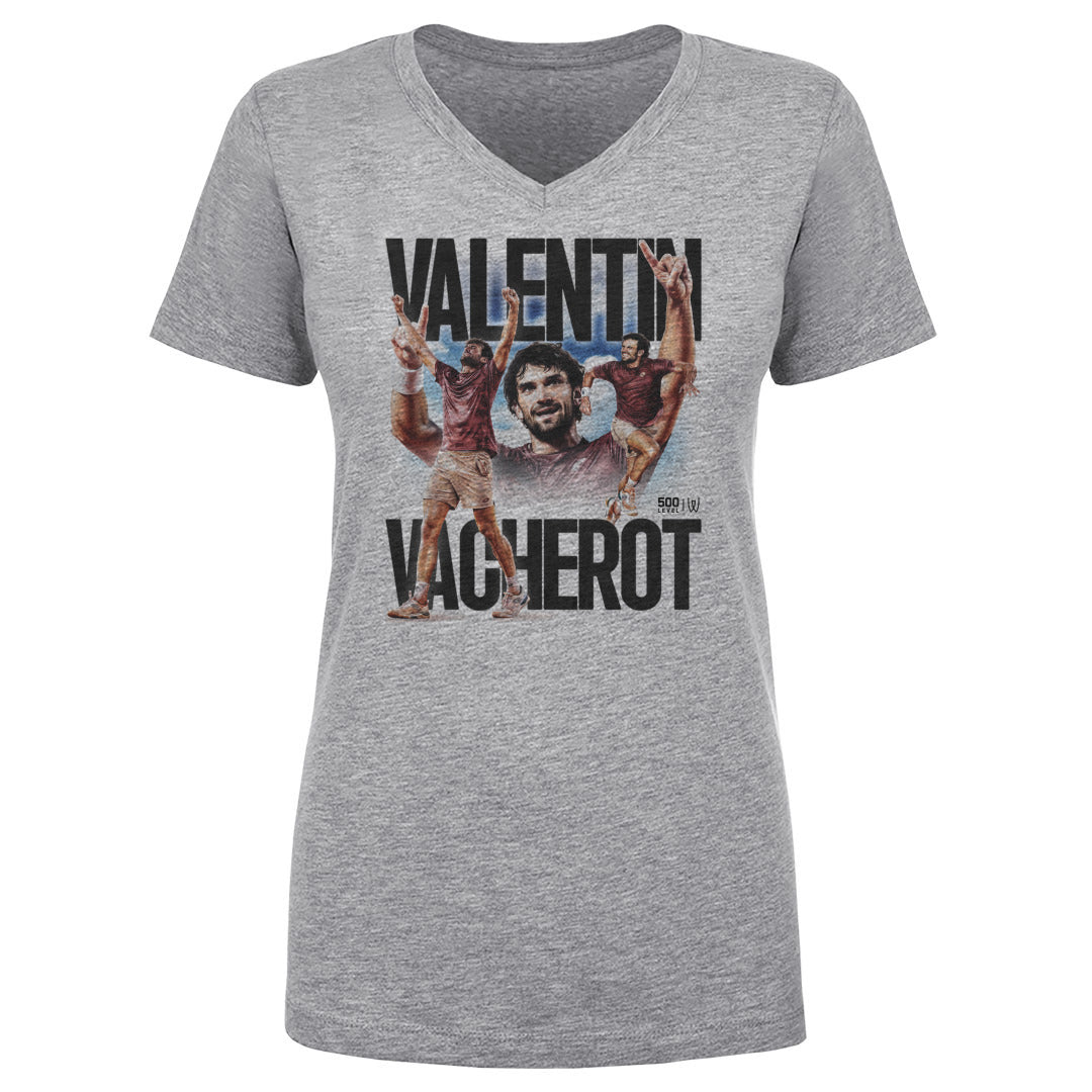 Valentin Vacherot Women's V-Neck T-Shirt | 500 LEVEL