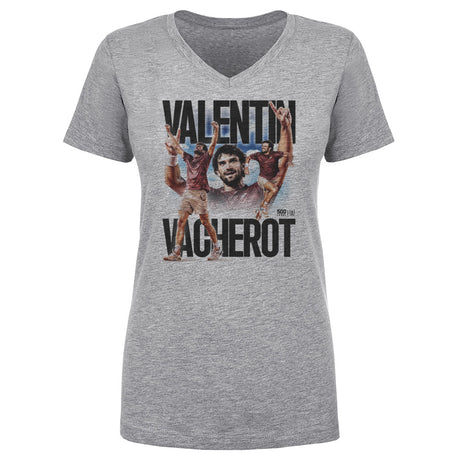 Valentin Vacherot Women's V-Neck T-Shirt | 500 LEVEL