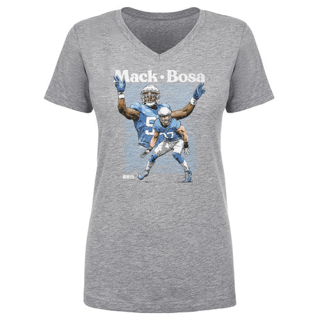 Khalil Mack Women's V-Neck T-Shirt | 500 LEVEL