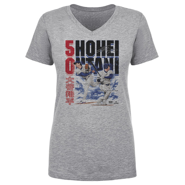 Shohei Ohtani Women's V-Neck T-Shirt | 500 LEVEL