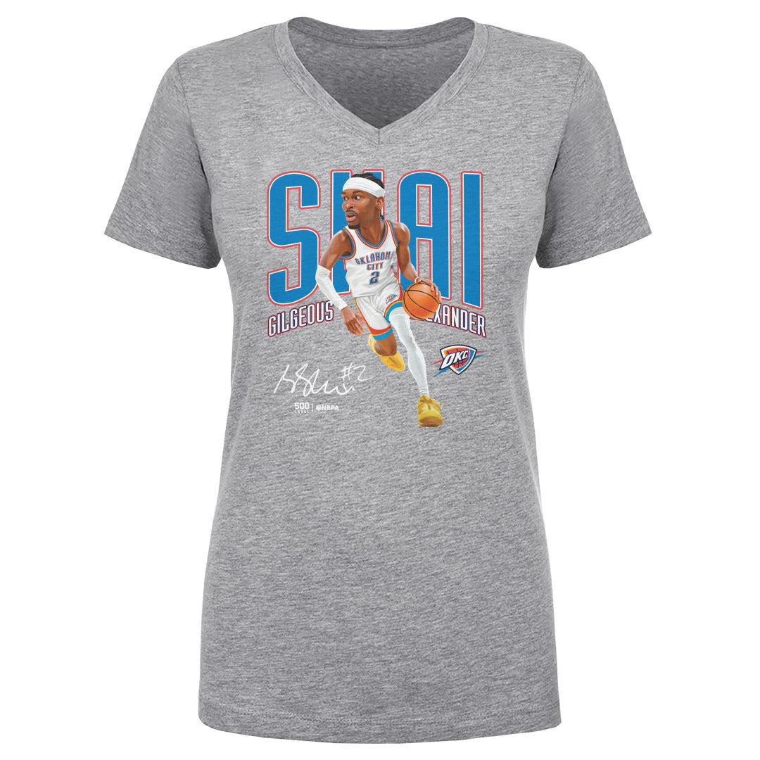 Shai Gilgeous-Alexander Women's V-Neck T-Shirt | 500 LEVEL