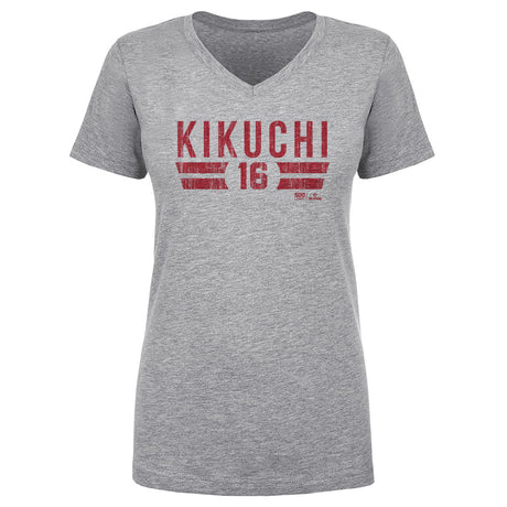 Yusei Kikuchi Women's V-Neck T-Shirt | 500 LEVEL