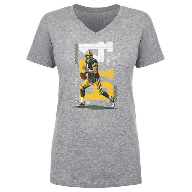 Brett Favre Women's V-Neck T-Shirt | 500 LEVEL