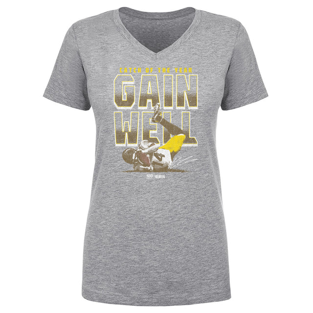Kenneth Gainwell Women's V-Neck T-Shirt | 500 LEVEL